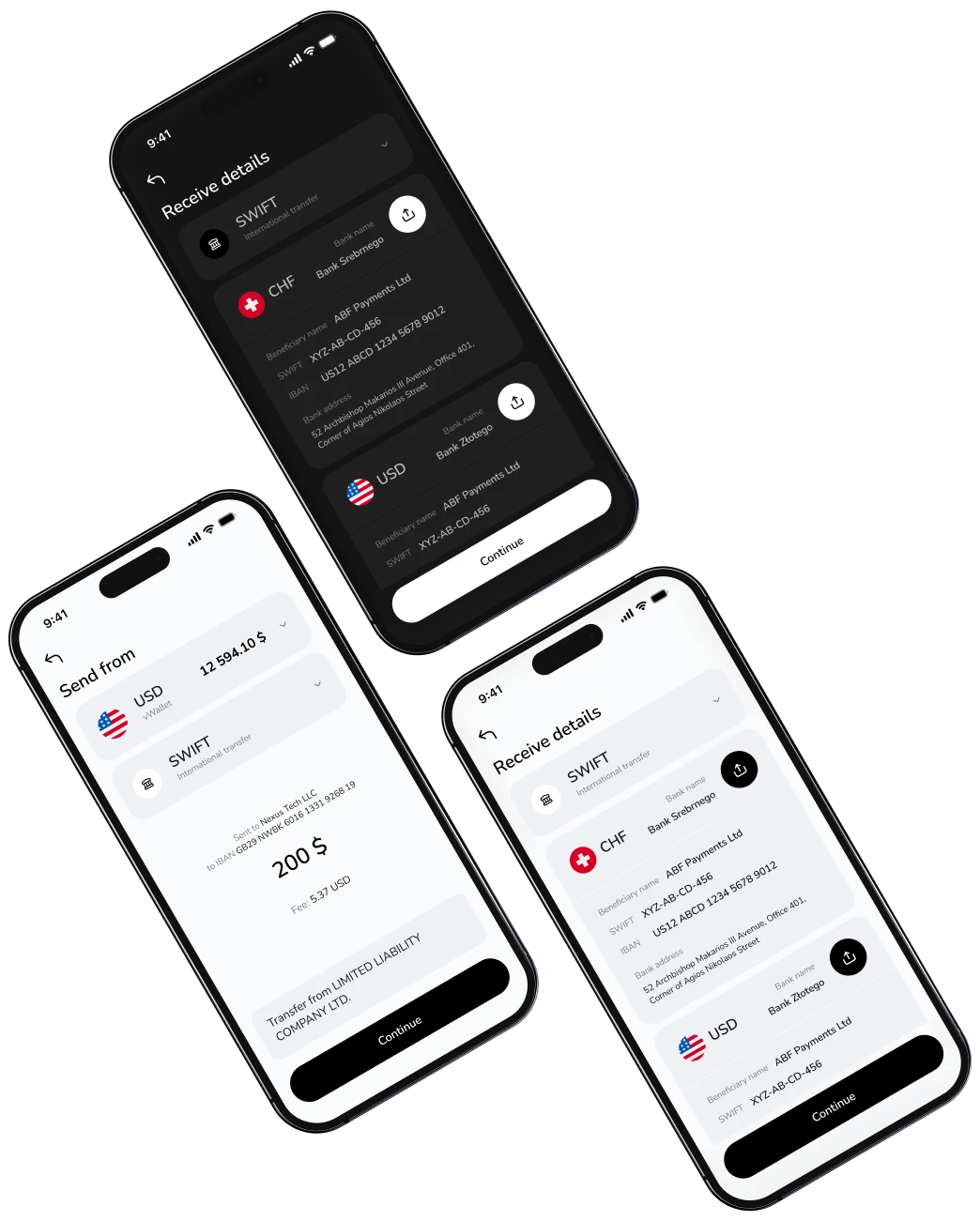 Receive or Send payments